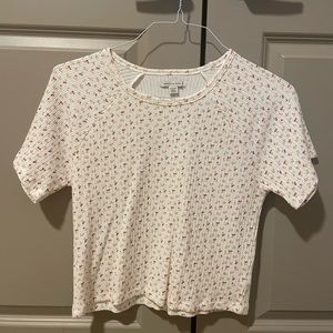 American Eagle Women’s XL Floral Baby Tee
